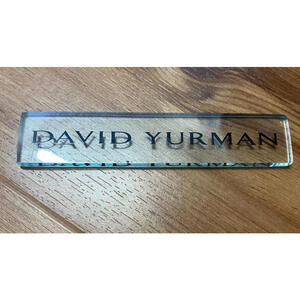 Authentic David Yurman Rectangualr Clear Acrylic Jewelry Display Prop Marketing